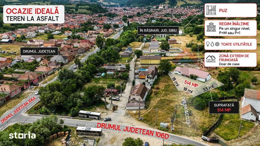 Teren de 514 mp, în Central