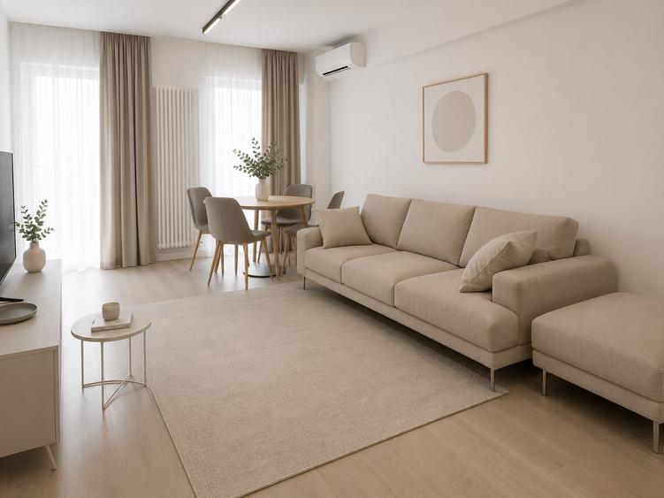 Apartament cu 2 camere semidecomandat în Pipera