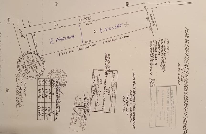 Teren Construcții intravilan de 580 mp, în Domnești