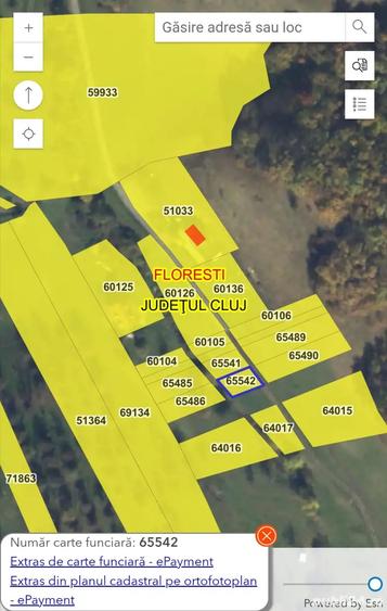 Teren de 623 mp, în Florești