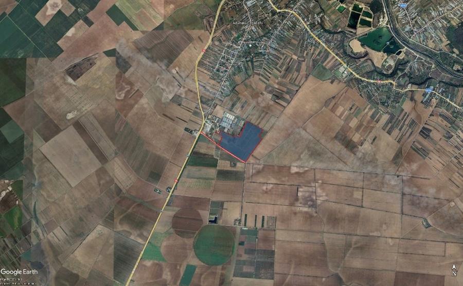 Teren Construcții intravilan de 437000 mp, în Adunații-Copăceni