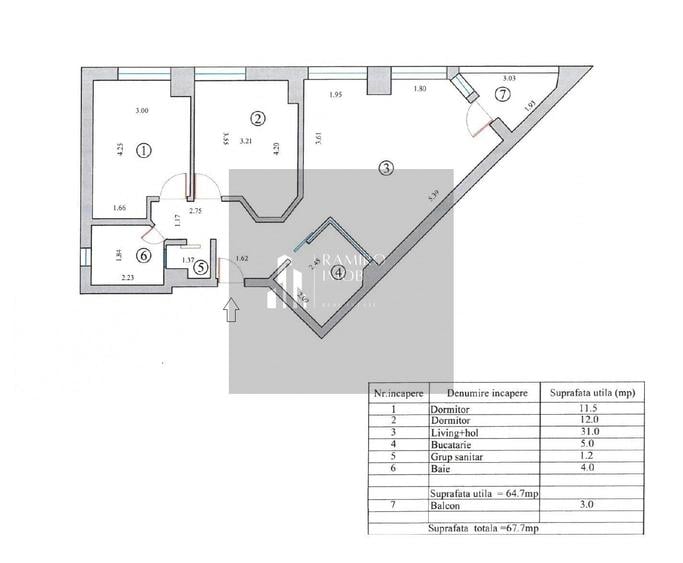Ap 3 camere 68mp Mamaia - Summerland -bloc C1- in spate la ONE Mamaia - 13