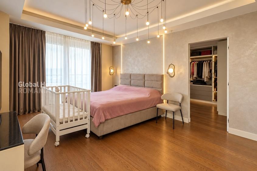 Penthouse cu 4 camere decomandat, mobilat în Herăstrău