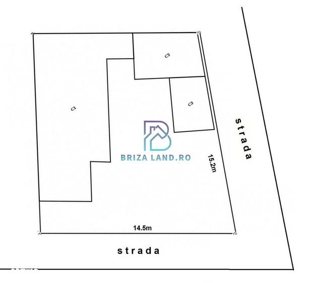 Bucurestii Noi, Laminorului, teren 202mp, d.=14.5m, casa demolabila - 1