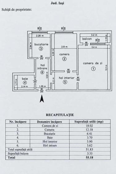 Apartament cu 2 camere decomandat în Alexandru cel Bun