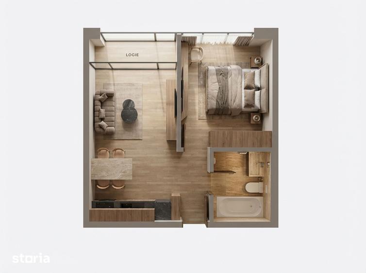 Studio nou | Finisat complet | Dotari premium incluse - 2