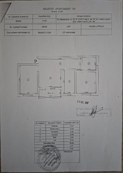 Apartament cu 3 camere decomandat, mobilat în Valea Lupului