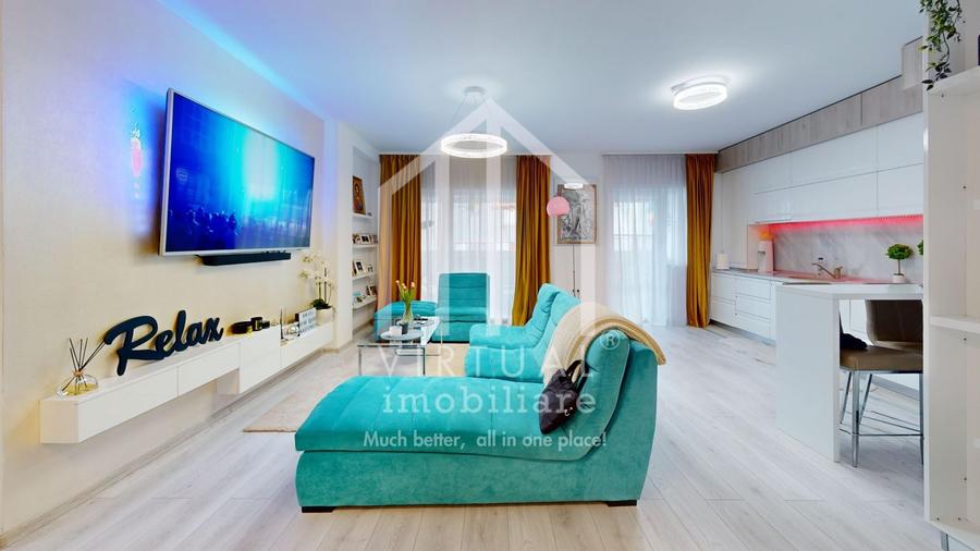 Apartament cu 3 camere decomandat, mobilat în Piața Cluj
