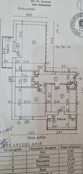 Apartament cu 2 camere decomandat în Gura Văii