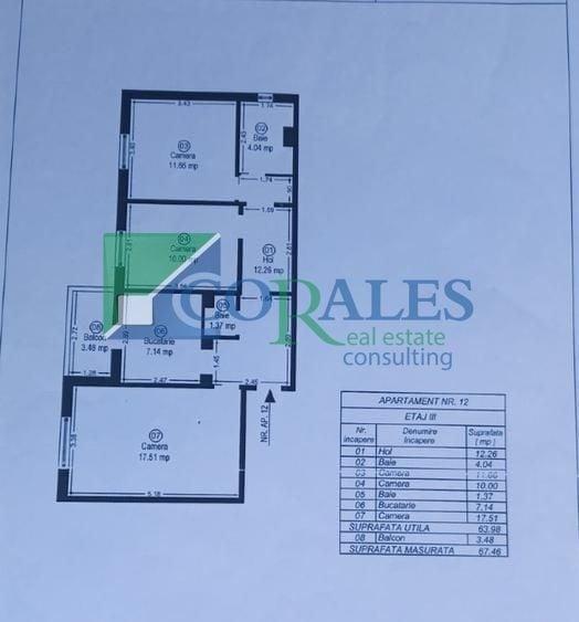 Apartament cu 3 camere decomandat, mobilat în Girocului
