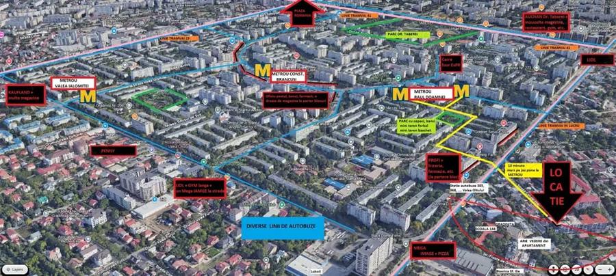 Apartament cu 2 camere decomandat în Central
