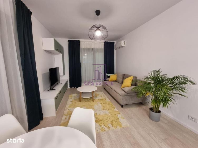 Apartament cu 2 camere semidecomandat, mobilat în Central