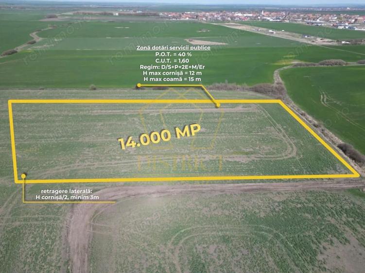 Teren de 14000 mp, în Covaci