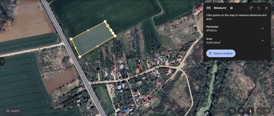 Teren agricol intravilan de 12400 mp, în Ciolpani