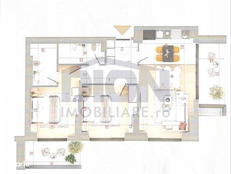 Apartament cu 3 camere în Theodor Pallady