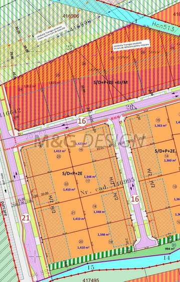 Teren Construcții intravilan de 1100 mp, în Giroc