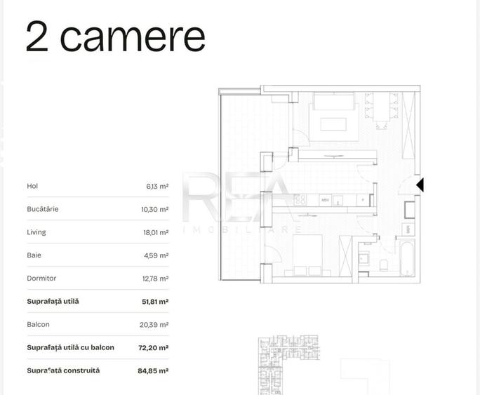 Apartament cu 2 camere în Ghencea