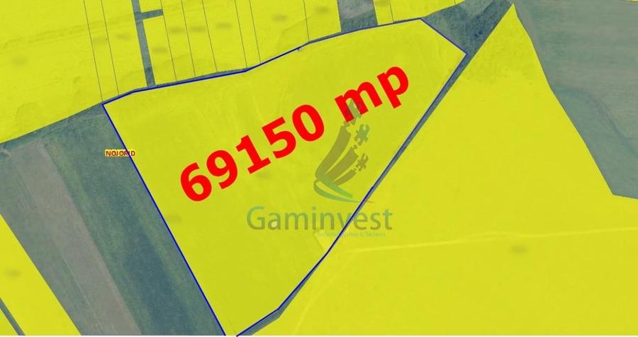 Teren Construcții intravilan de 69150 mp, în Nojorid