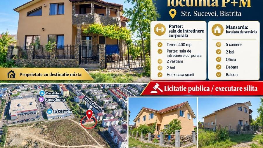 Casă individuală cu 5 camere cu Teren 400 Mp în Nord