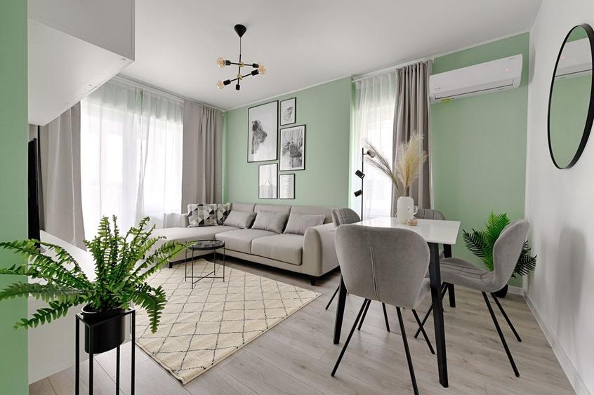 Apartament cu 2 camere semidecomandat, mobilat în Militari