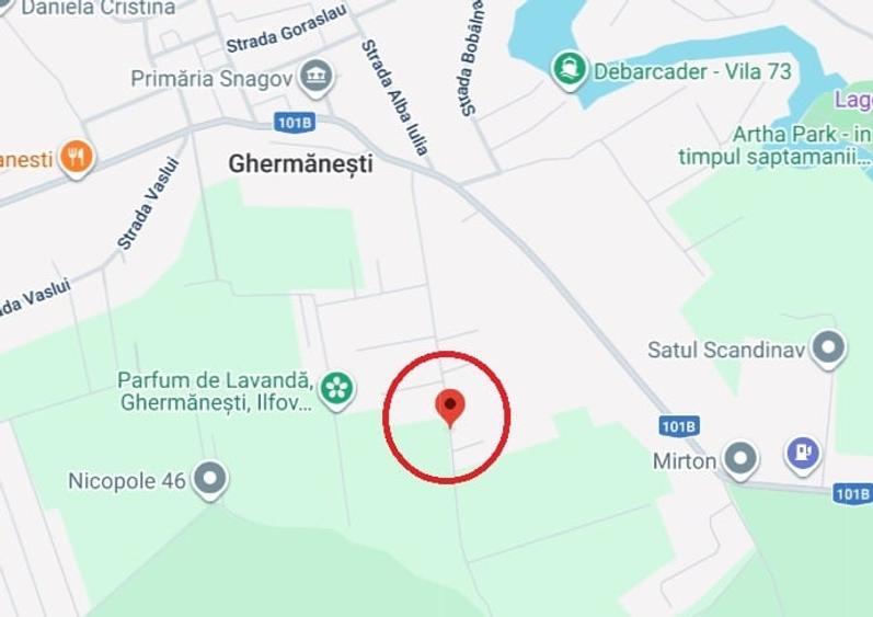 Teren Construcții intravilan de 1000 mp, în Ghermănești