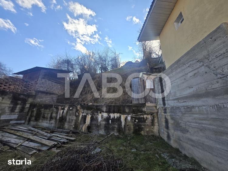 Teren de vanzare 436mp intravilan fundatie si cu proiect casa Rasinari - 4