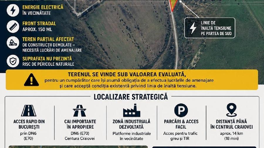 Teren Construcții intravilan de 7300 mp, în Ișalnița