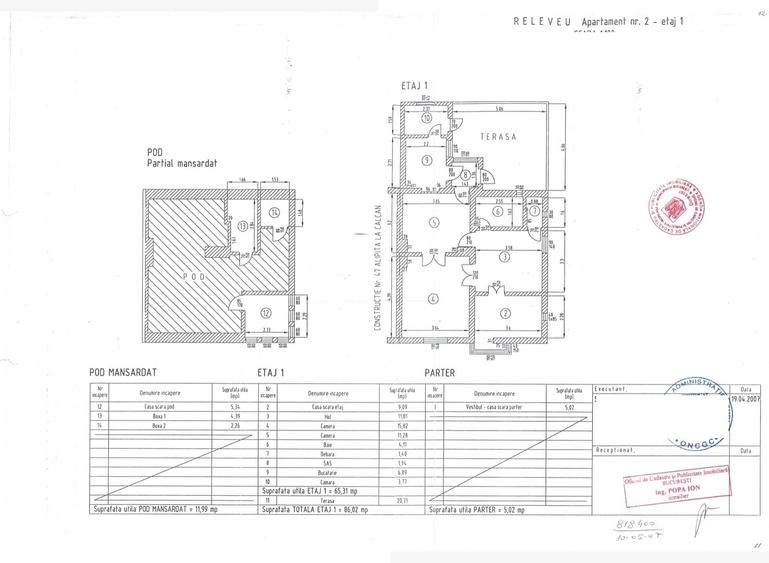 Apartament cu 2 camere semidecomandat în Vatra Luminoasă