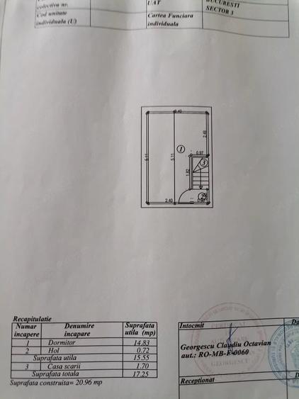 Apartament cu 2 camere semidecomandat în 1 Decembrie 1918