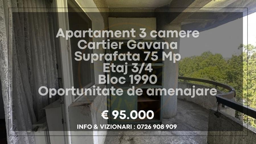 Apartament cu 3 camere decomandat în Bere