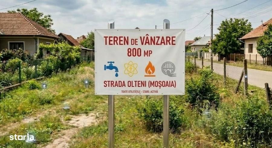 Teren 800 mp intravilan str. Olteni, Mosoaia, Arges - 1