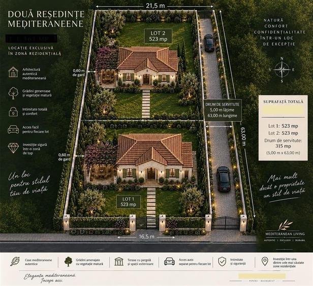 Teren Construcții intravilan de 681 mp, în Pipera