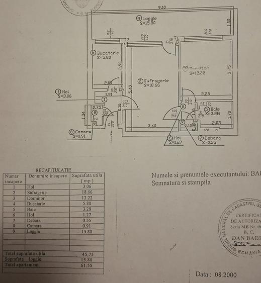 Apartament cu 2 camere semidecomandat în Giulești