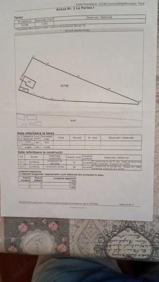 Casă cu 2 camere cu Teren 2281 Mp în Tinca