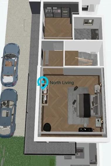 Duplex cu 4 camere cu Canalizare în Străulești