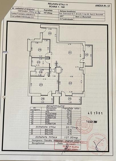 Apartament cu 3 camere decomandat în Morarilor