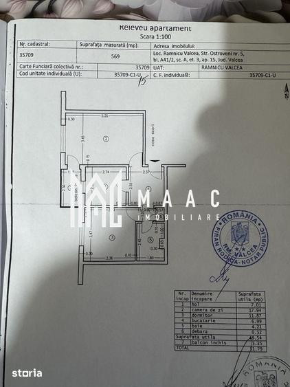 MAAC Imobiliare propune spre vanzare un apartament cu 2 camere, mobila - 3