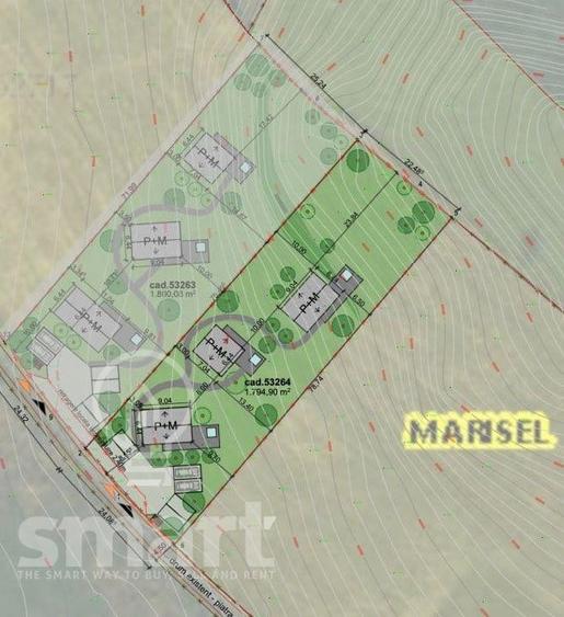 Teren Construcții intravilan de 1795 mp, în Mărișel