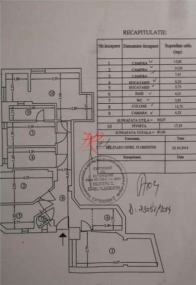 Apartament cu 5 camere decomandat în Grădina Icoanei