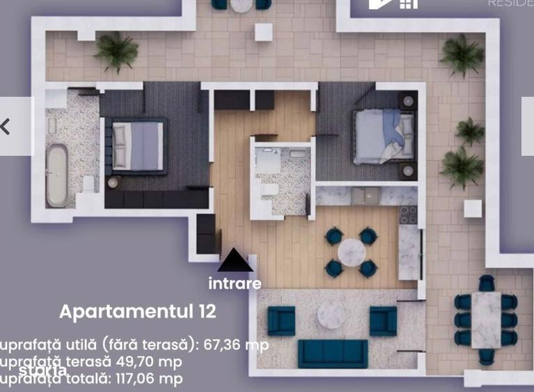 Apartament cu 2 camere în Dâmbovița