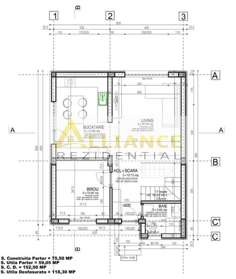 Casă individuală cu 5 camere decomandat cu Canalizare în Central