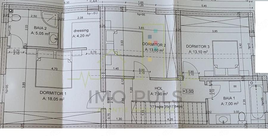 Duplex cu 5 Camere. 3 Bai. Dormitor la parter. Finisat la cheie. Teren 334 mp - 7