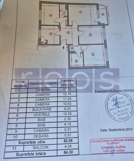 Apartament cu 4 camere decomandat în Aviației