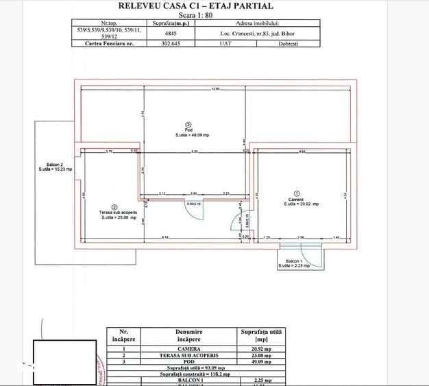 Casă cu 5 camere cu Teren 4800 Mp în Dobrești