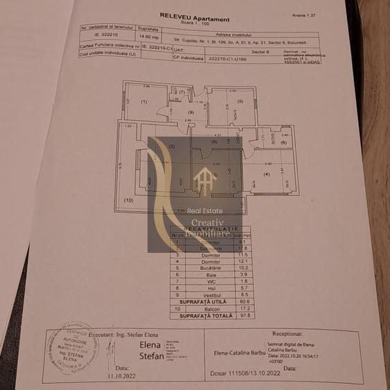 Apartament cu 4 camere decomandat în Lujerului