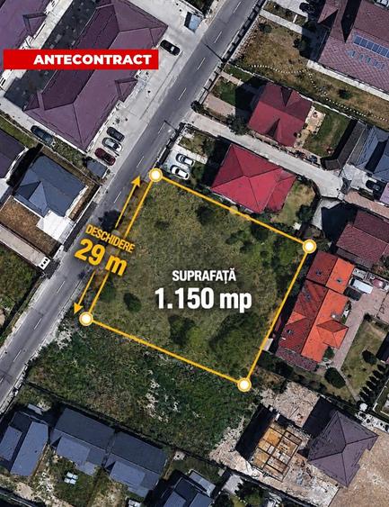 Teren Construcții intravilan de 1150 mp, în Găvana Platou