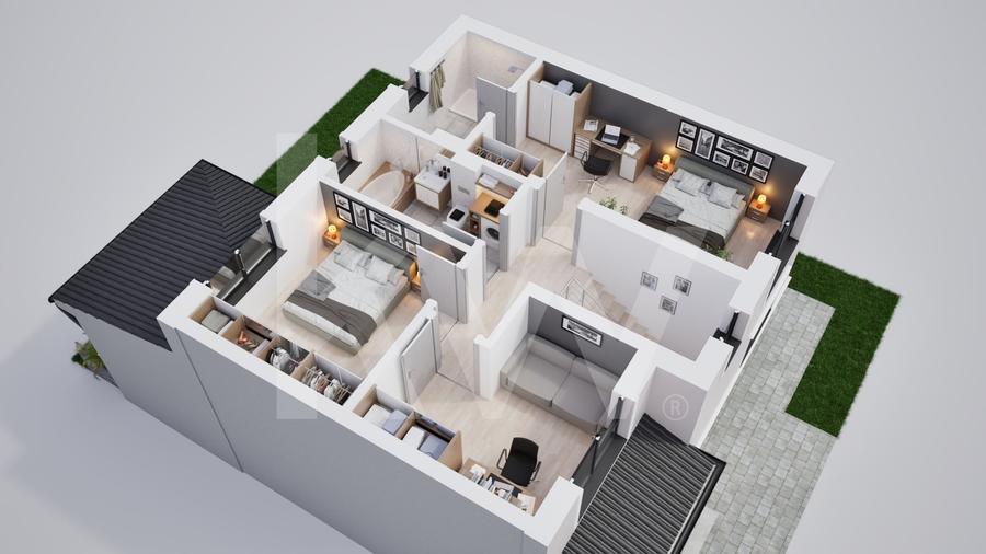 Duplex cu 5 camere cu Canalizare în Șura Mică
