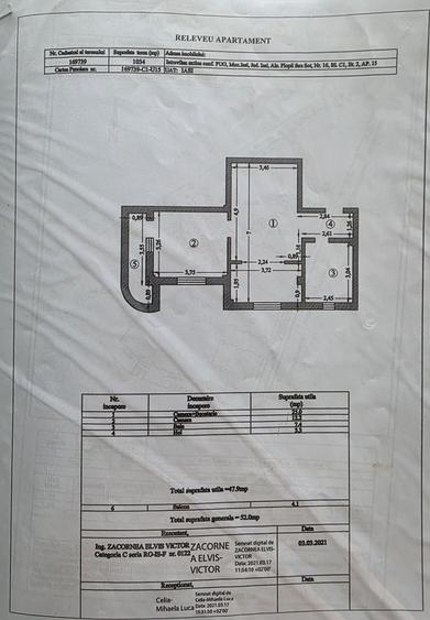 Apartament cu 2 camere semidecomandat în Vișan