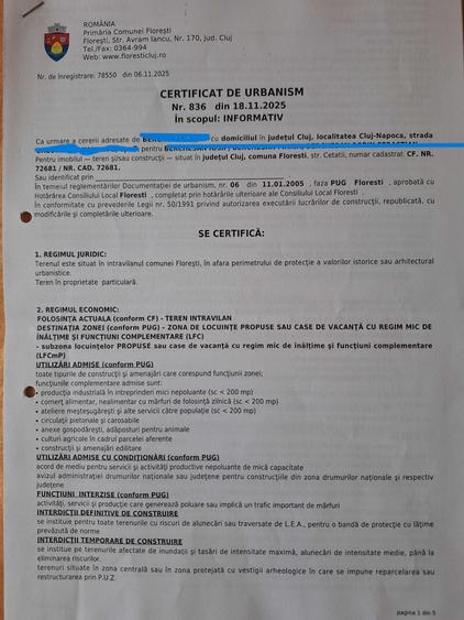 Spațiu comercial, în Florești