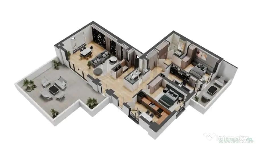 Apartament cu 4 camere decomandat în Nord